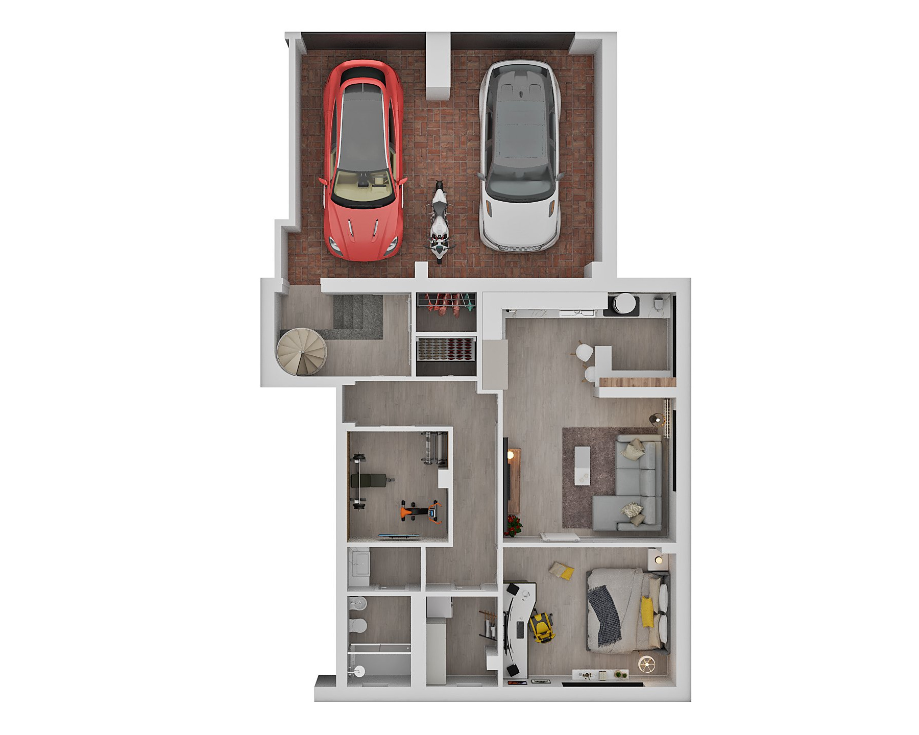 Planimetria 3D creata da IoFaccioRender.it