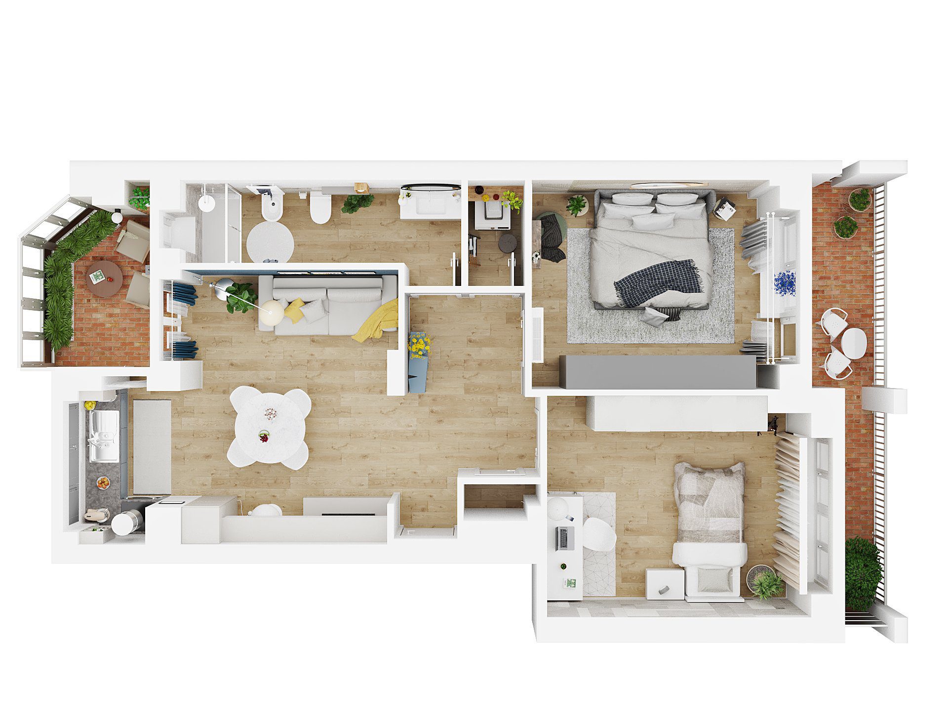 Planimetria 3D creata da IoFaccioRender.it