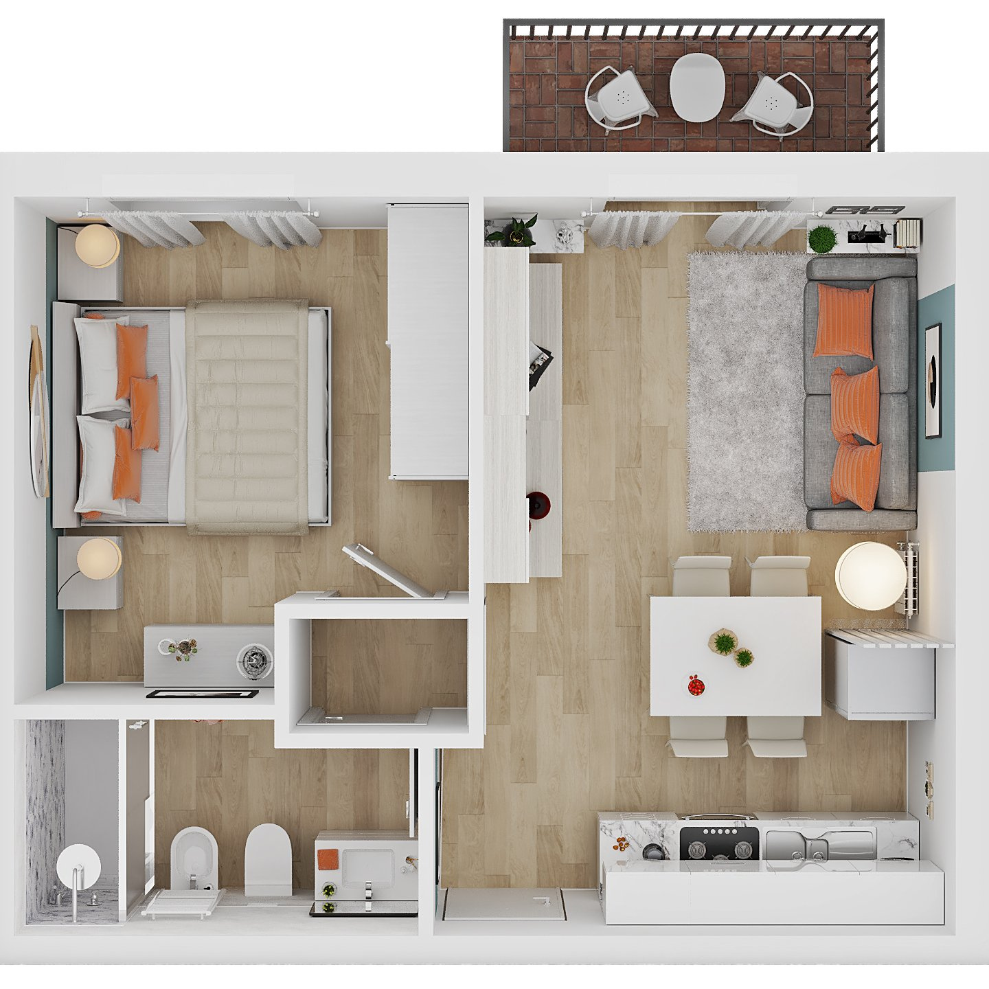 Planimetria 3D creato da IoFaccioRender.it