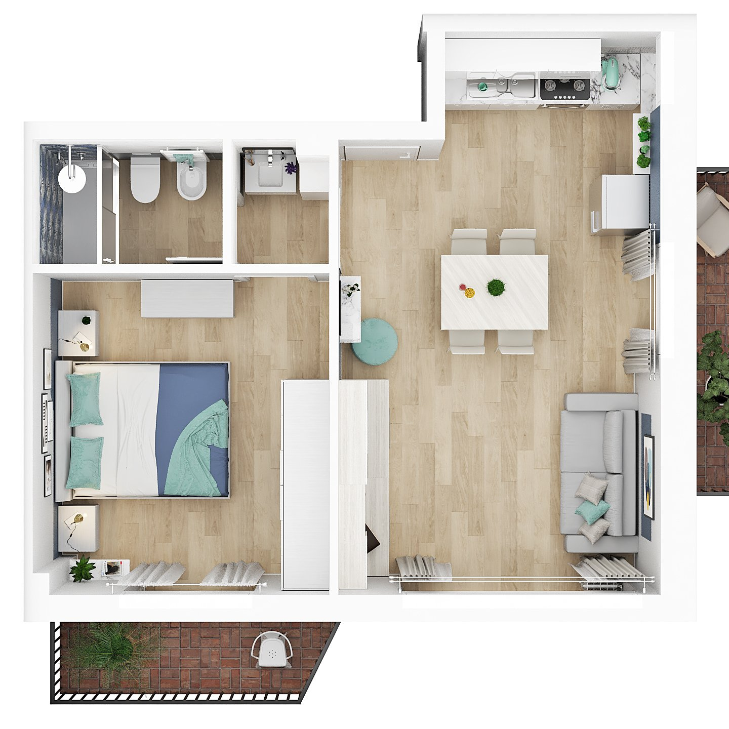 Planimetria 3D creata da IoFaccioRender.it