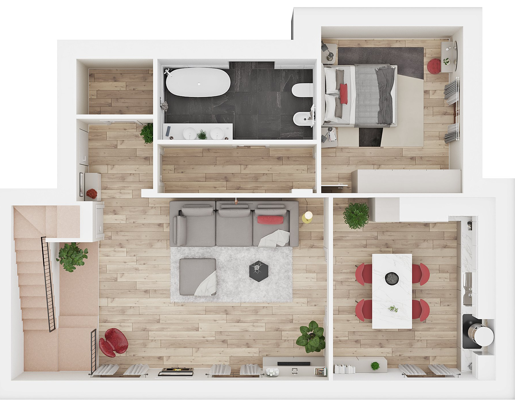 Planimetria 3D creata da IoFaccioRender.it
