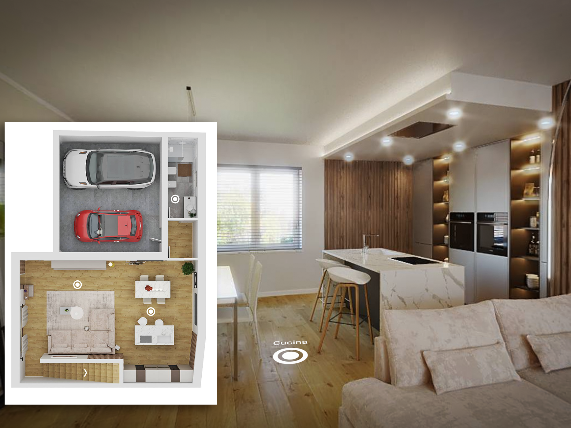 Planimetria 3D per Virtual Tour creato da IoFaccioRender.it