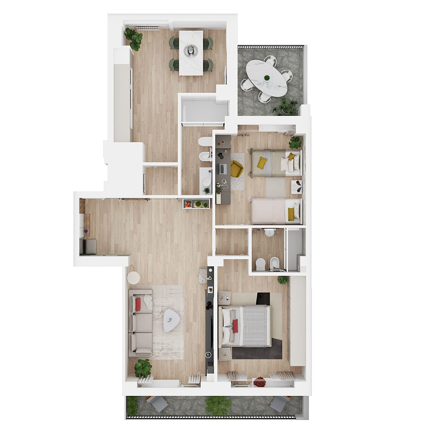 Planimetria 3D creato con IoFaccioRender.it