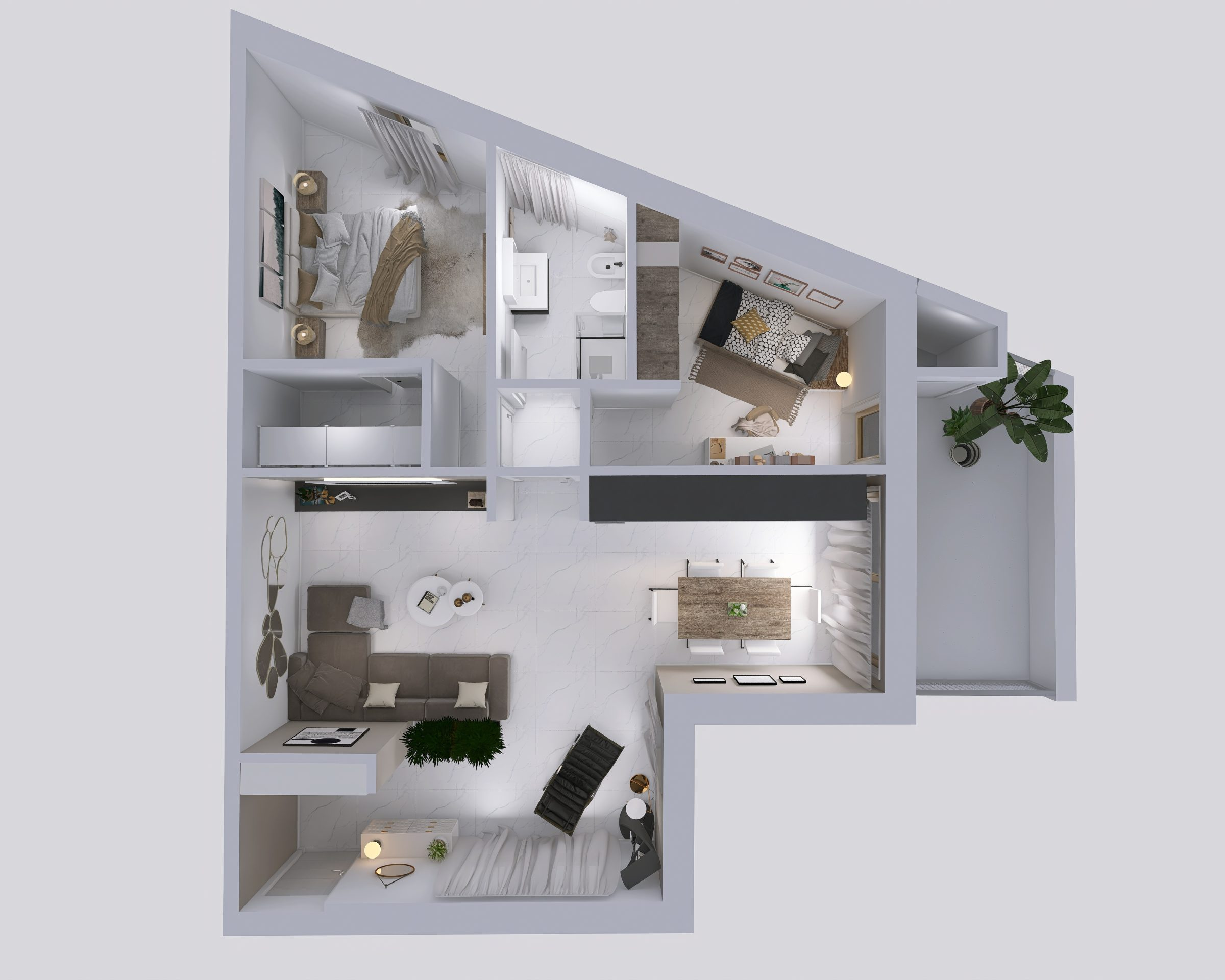 Planimetria 3D creata da IoFaccioRender.it