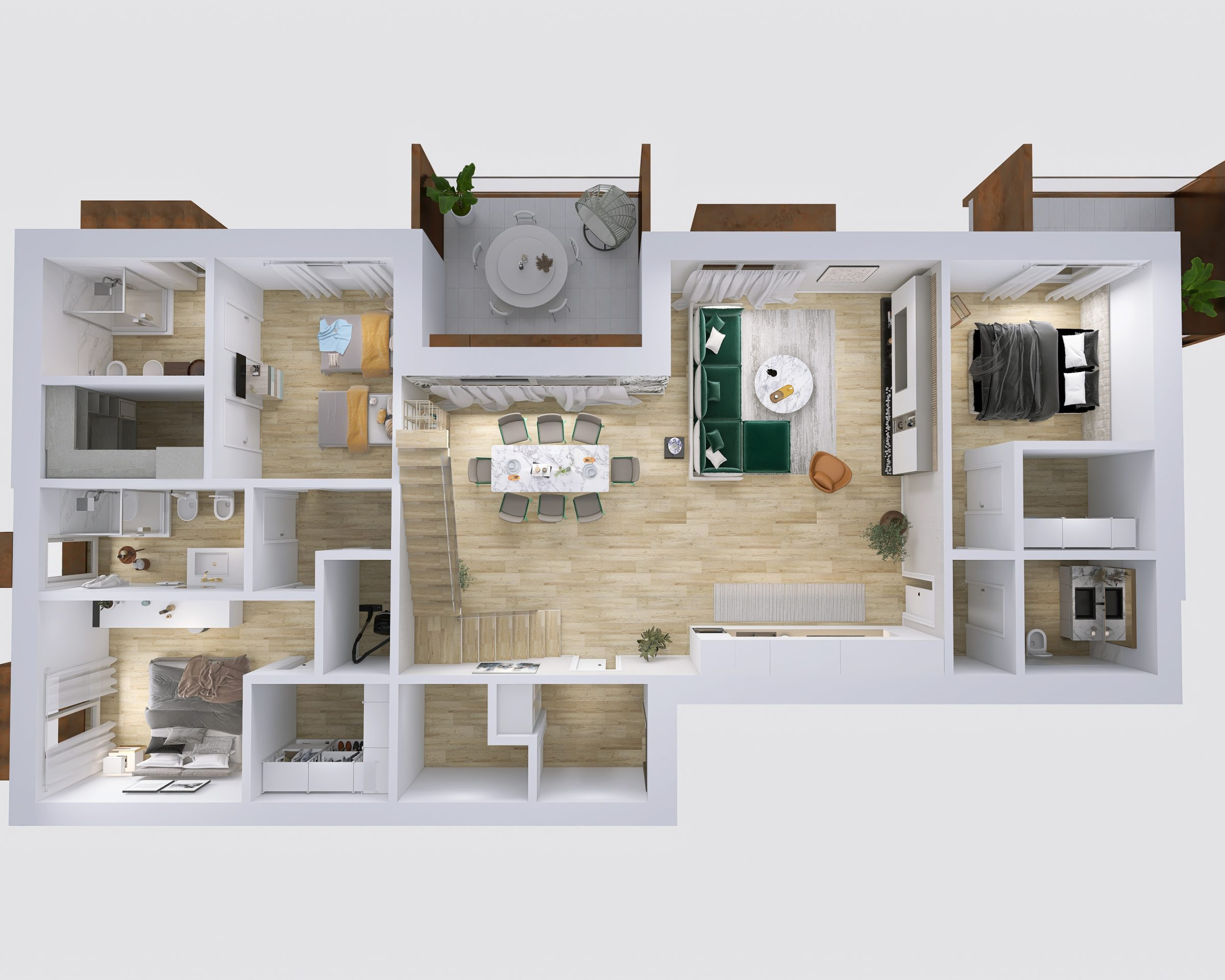 Planimetria 3D creata da IoFaccioRender.it