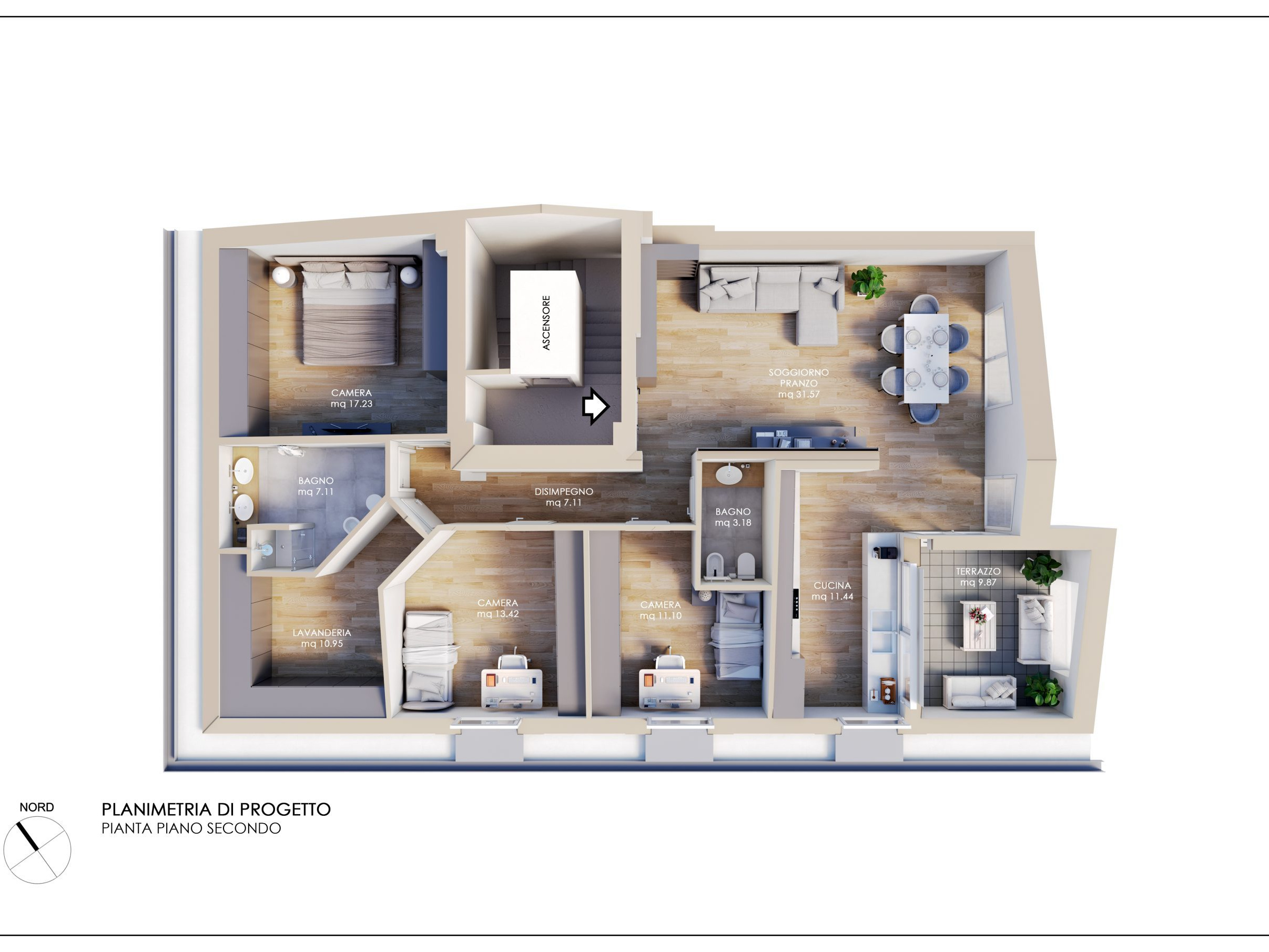 Planimetria 3D creato da IoFaccioRender.it