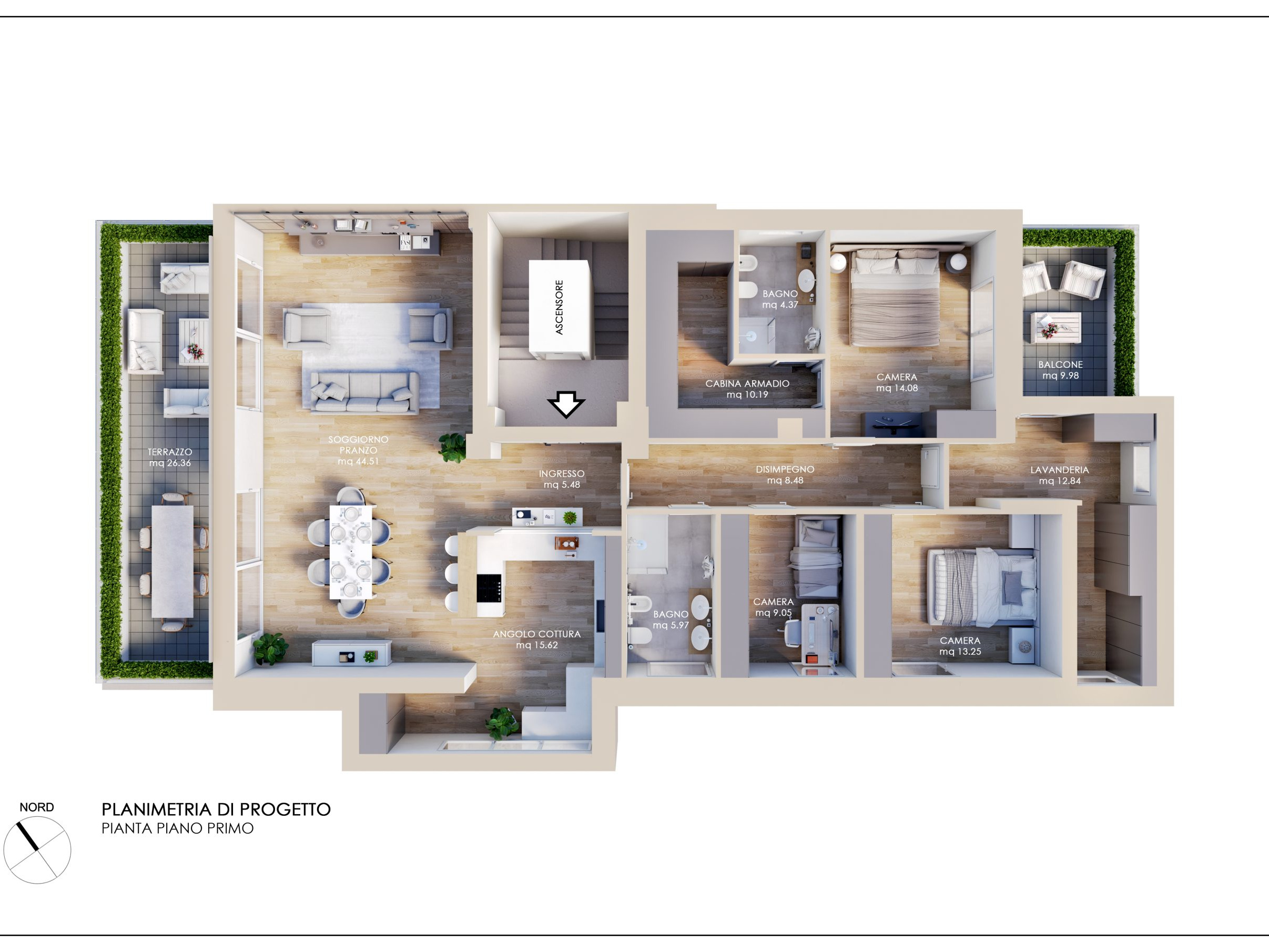 Planimetria 3D creato da IoFaccioRender.it